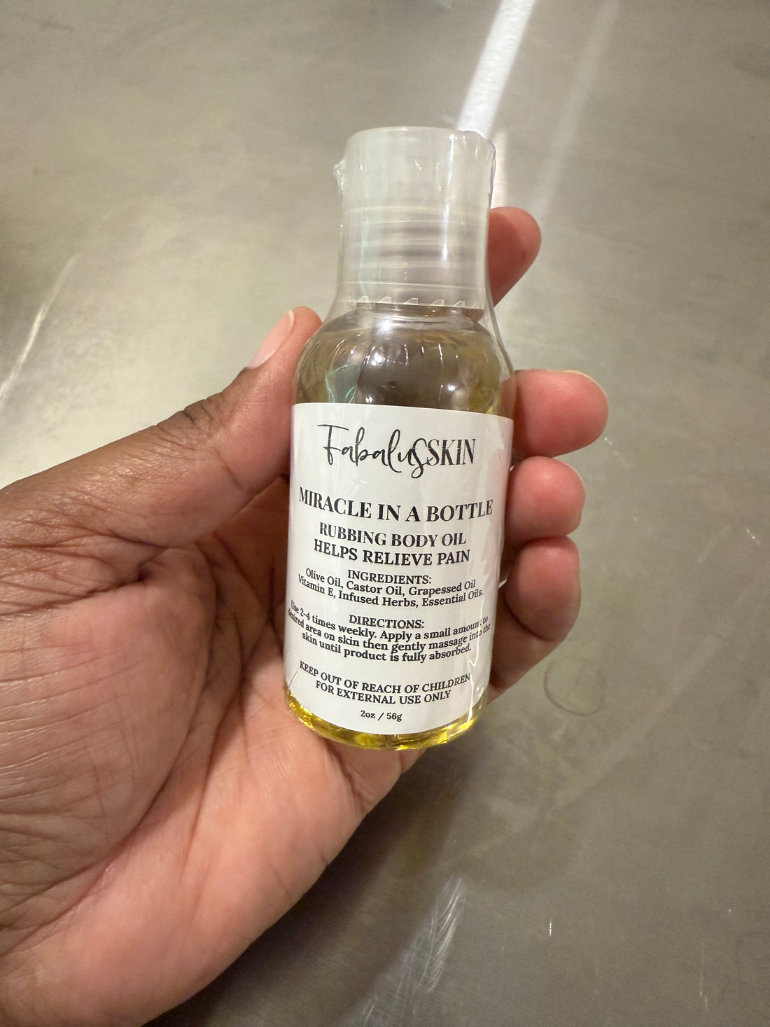 MIRACLE IN A BOTTLE RUBBING OIL