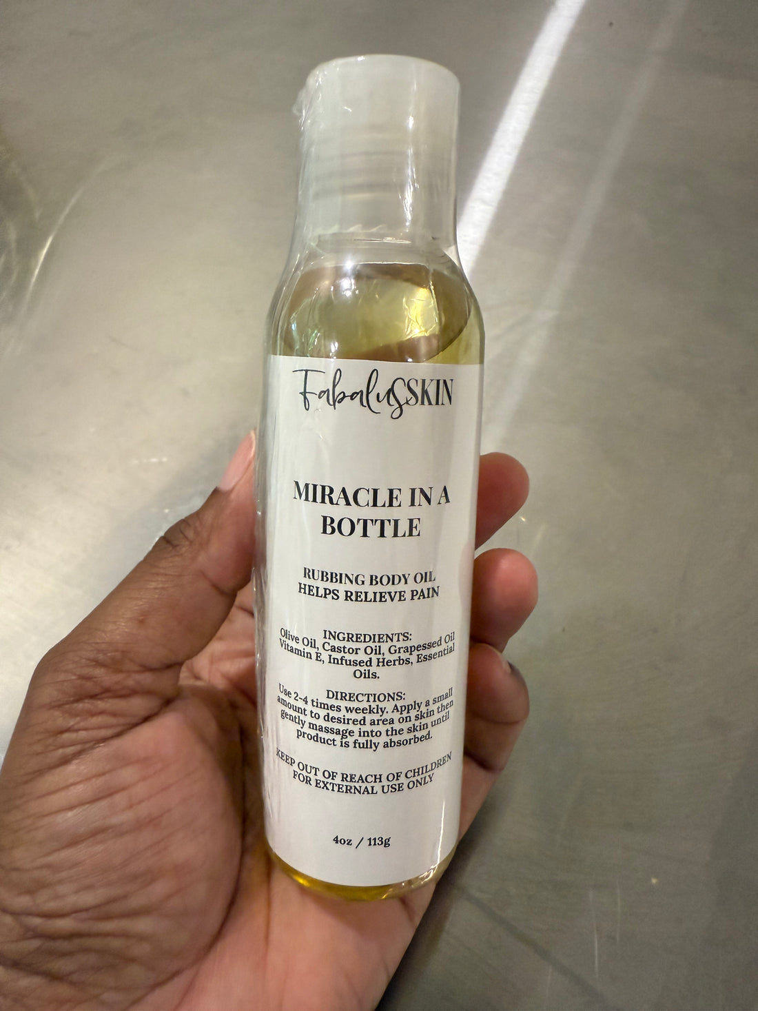 MIRACLE IN A BOTTLE RUBBING OIL